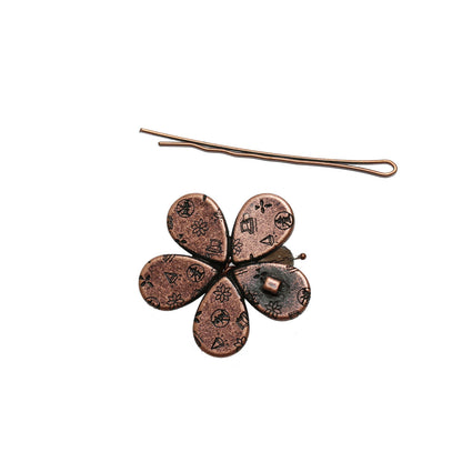 ヘアピン 花 ピンク 珊瑚 贈り物 TAMARUSAN