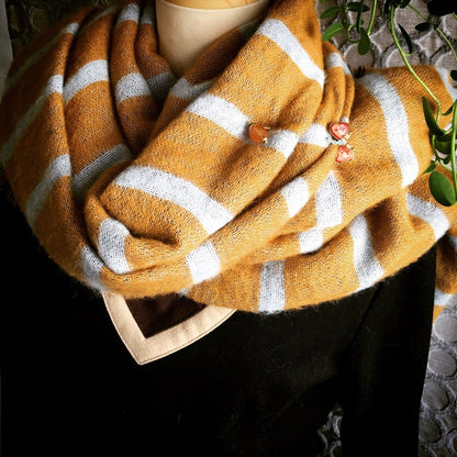 ハットピン 蝶 ピンク 珊瑚 金 TAMARUSAN