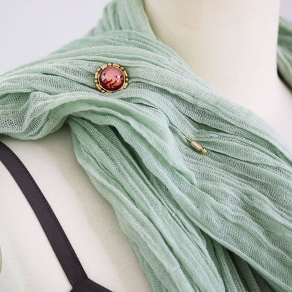 ハットピン ピンク 赤 血赤珊瑚 金 TAMARUSAN