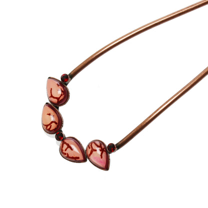 二股かんざし 血赤珊瑚 ピンク アンティーク調 TAMARUSAN