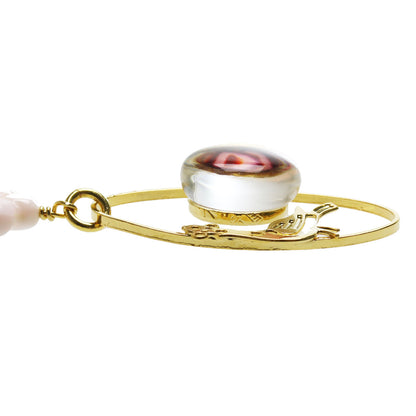 ネックレス ピンク 金 小鳥 TAMARUSAN