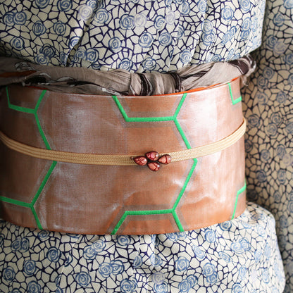 帯留め 珊瑚 ピンク アンティーク風 TAMARUSAN