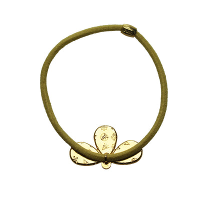 ヘアゴム 血赤珊瑚 ピンク ２４金 小ぶり TAMARUSAN