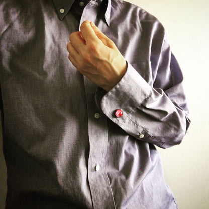 カフスボタン ピンク カーペット 男女兼用 TAMARUSAN