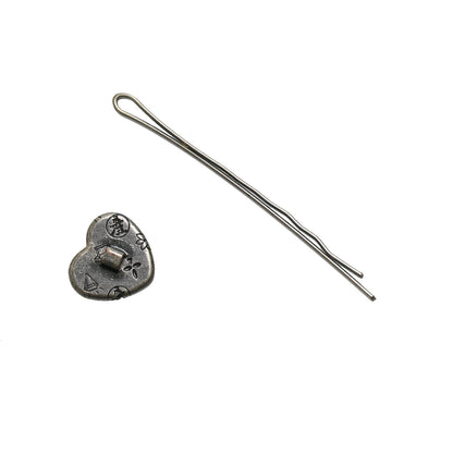 ヘアピン ハート 紫 大人 贈り物 TAMARUSAN