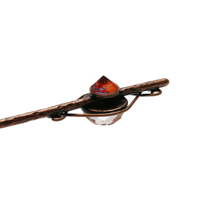 かんざし オレンジ アンティーク風 TAMARUSAN