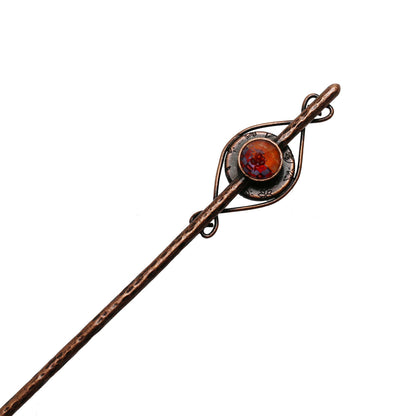 かんざし オレンジ アンティーク風 TAMARUSAN