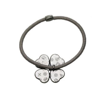 花 ヘアゴム クローバー 紫 贈り物 TAMARUSAN