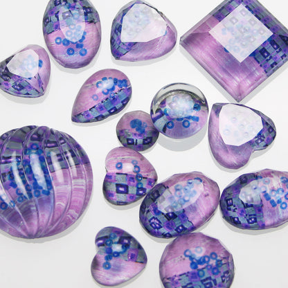 ストールクリップ 紫 フェルティング TAMARUSAN