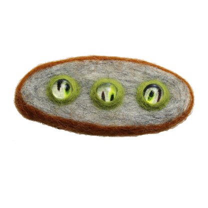 バレッタ グレー フェルト 着物 TAMARUSAN