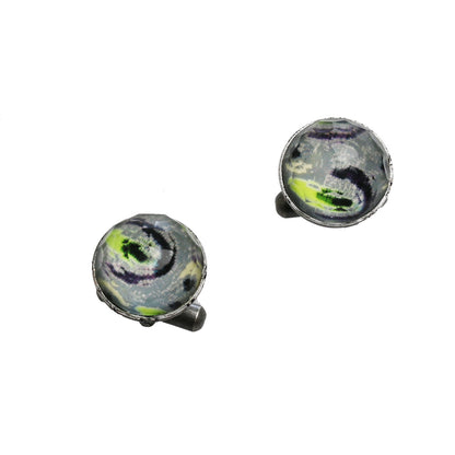 カフスボタン グレー 模様 男女兼用 TAMARUSAN