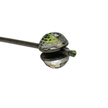 玉かんざし グレー アンティーク風 TAMARUSAN