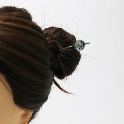 玉かんざし グレー アンティーク風 TAMARUSAN