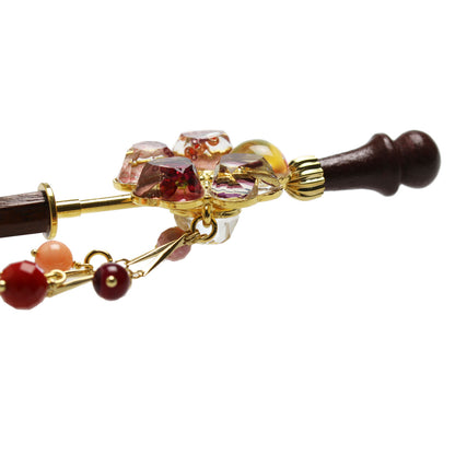 着せ替えかんざし 花 ピンクコモンオパール ピンク TAMARUSAN