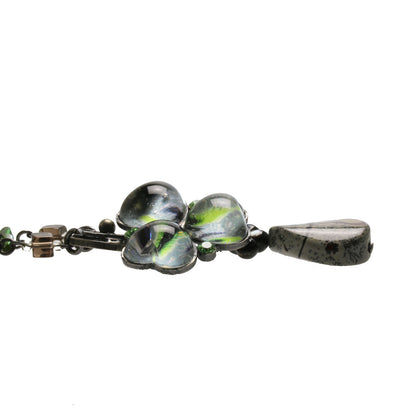 ネックレス グレー スミレ アベンチュリン TAMARUSAN