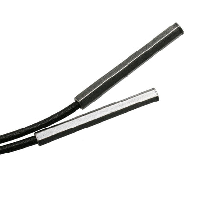 革紐ループタイ グレー カジュアル 四角 TAMARUSAN