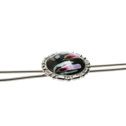 ネックレス 黒 ループタイ式 アゲート TAMARUSAN