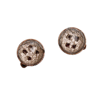 カフスボタン ピンク ボタン風 TAMARUSAN