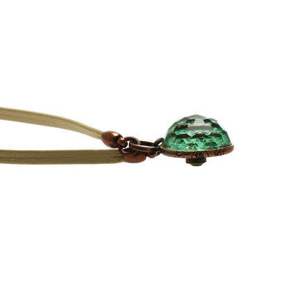 眼鏡ホルダー 革ひも ミントブルー 男女兼用 TAMARUSAN