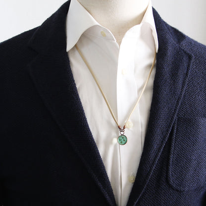 眼鏡ホルダー 革ひも ミントブルー 男女兼用 TAMARUSAN