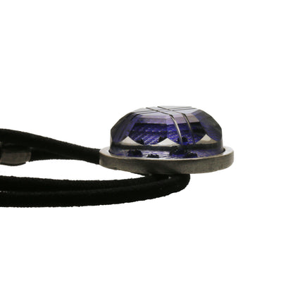 ヘアゴム 青 シンプル 男女兼用 ボタン TAMARUSAN