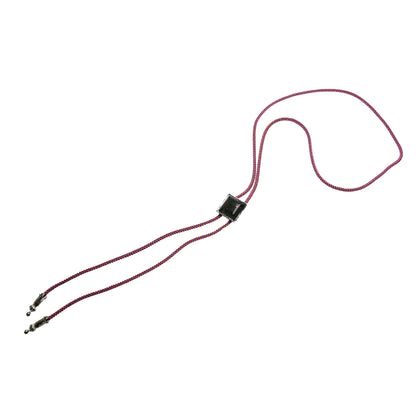 組紐 ループタイ 男女兼用 ピンク 黒 シルク TAMARUSAN