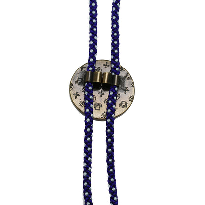 組紐ループタイ 正絹 ボタン 臙脂色 TAMARUSAN