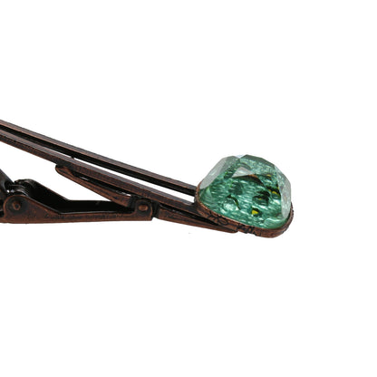 ネクタイピン ボタン ミントブルー 贈り物 TAMARUSAN