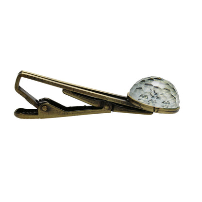 ネクタイピン グレー ボタン 丸 ネクタイピン