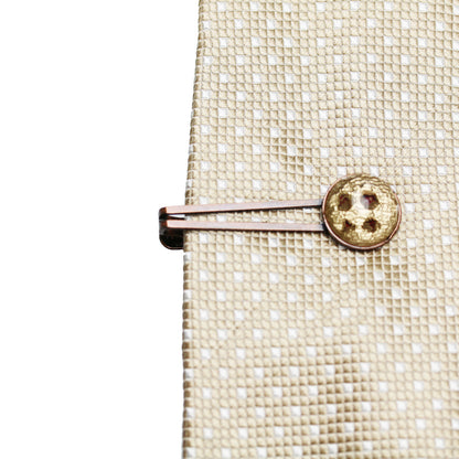 ネクタイピン ボタン ピンク 丸 TAMARUSAN