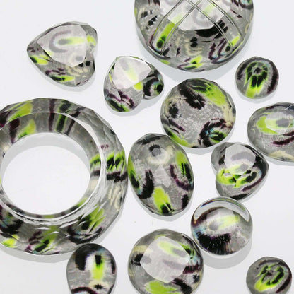 かんざし 二股 四つ葉 クローバー グレー TAMARUSAN