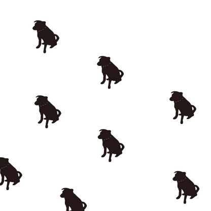 組紐ループタイ 雑種犬 正絹 紫 TAMARUSAN