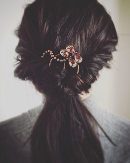 ヘアコーム 紫 恐竜 トンボ TAMARUSAN