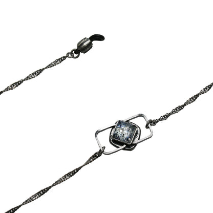 眼鏡チェーン 恐竜 紺 メンズ レディース 瑪瑙 TAMARUSAN