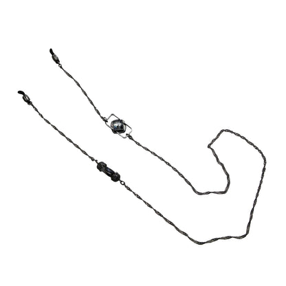 眼鏡チェーン 恐竜 紺 メンズ レディース 瑪瑙 TAMARUSAN