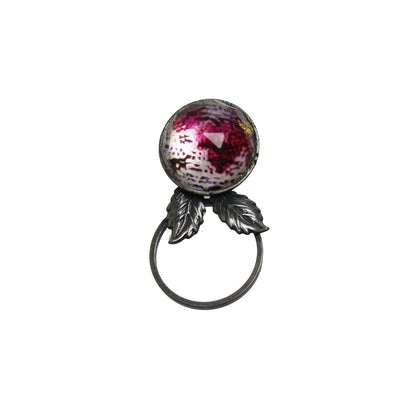 眼鏡ホルダーピンブローチ 恐竜 紫 TAMARUSAN