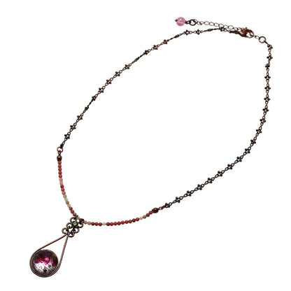 ネックレス 恐竜 紫 ロードナイト TAMARUSAN