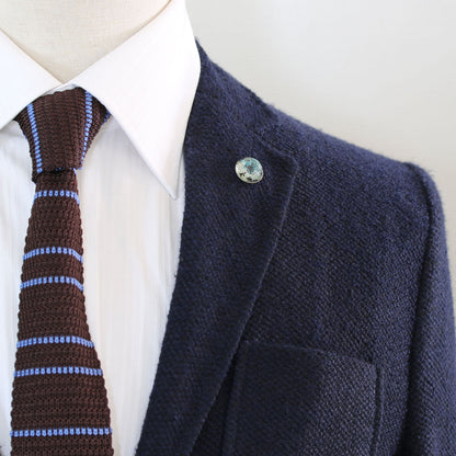 ピンブローチ 恐竜 紺 メンズ シンプル TAMARUSAN