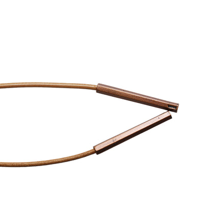 革紐ループタイ 恐竜 男女兼用 紫 カジュアル TAMARUSAN