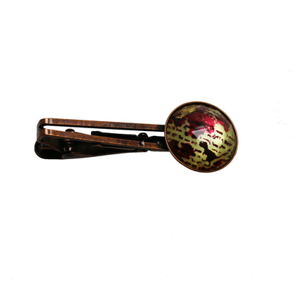 ネクタイピン 恐竜 紫 金箔入り TAMARUSAN