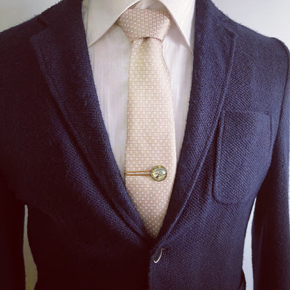 ネクタイピン 恐竜 緑 金箔入り ネクタイピン