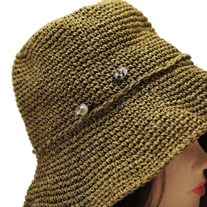 両飾りのハットピン ビーズ シンプル TAMARUSAN