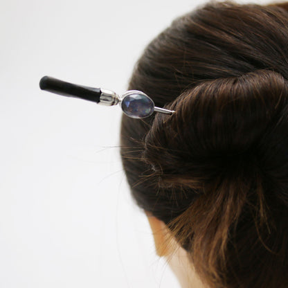 着せ替えかんざし 木製 パープル 着せ替えかんざし