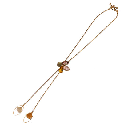 チェーンループタイ 花 24k チーター パンジー TAMARUSAN