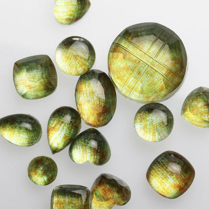 ピンブローチ 眼鏡ホルダー 花 金 紫陽花 TAMARUSAN