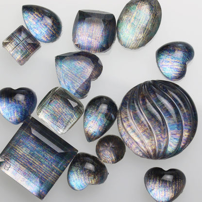 ピアス ハート パープル ペリドット レース TAMARUSAN