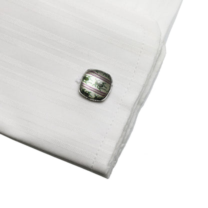 カフスボタン グレー ハンミョウ 昆虫柄 TAMARUSAN