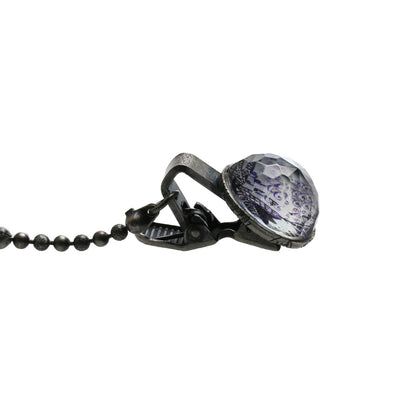 帽子留めクリップ アメジスト ハンミョウ 紫 古希 帽子留めクリップ