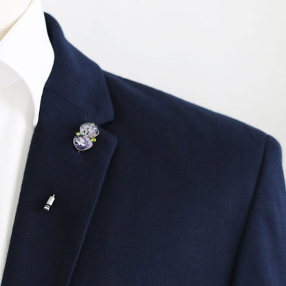 ハットピン ハート 紫 ハンミョウ ハットピン