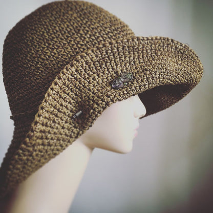 ハットピン ハート 紫 ハンミョウ ハットピン